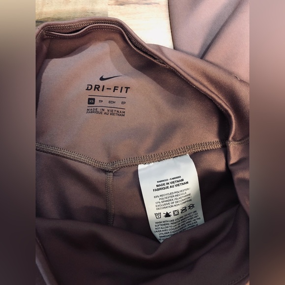 NIKE - “just do it” muted pink leggings. White nike check XS - Picture 2 of 5